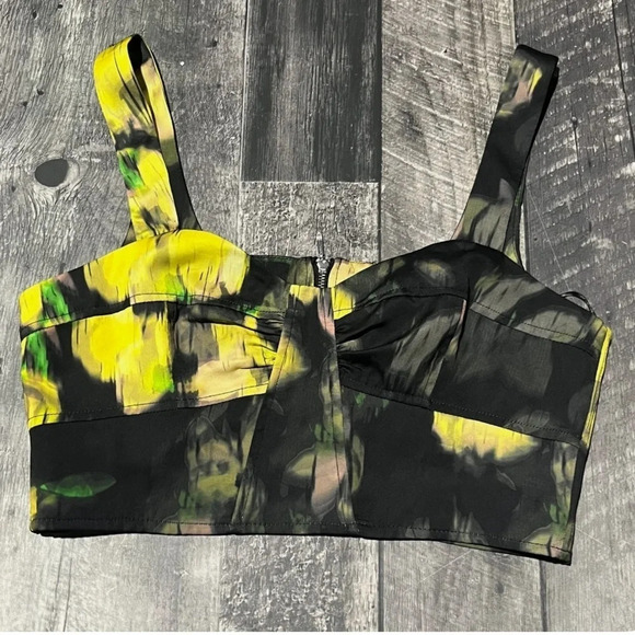Top shop floral crop top size 4, NWT - Picture 1 of 6